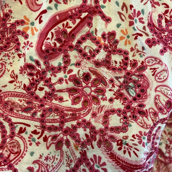 Pink paisley print top - Picture 4 of 9